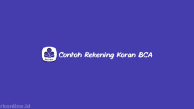 Contoh Rekening Koran BCA