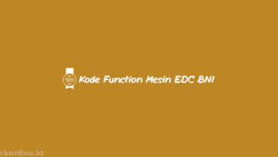 Kode Function Mesin EDC BNI