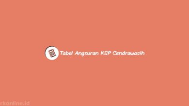 Tabel Angsuran KSP Cendrawasih