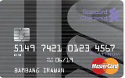 jenis kartu kredit standard chartered
